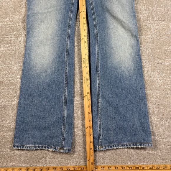 Saint Laurent YSL Y2K Exposed Button Fly Bootcut D27 Jean Sz 28 - Picture 8 of 10
